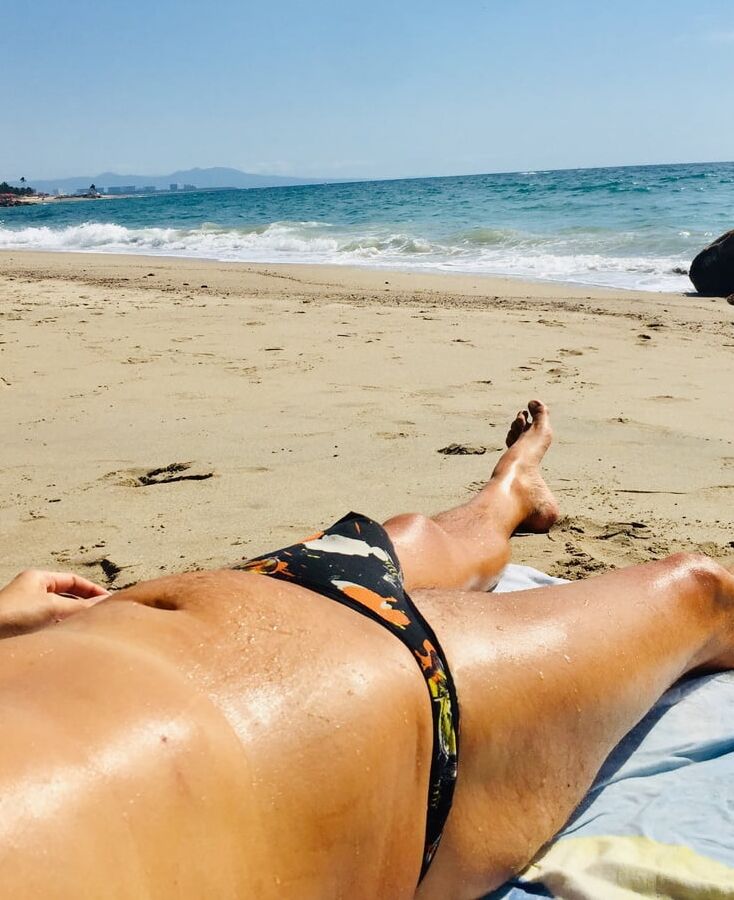 Thong Crossover at the Beach