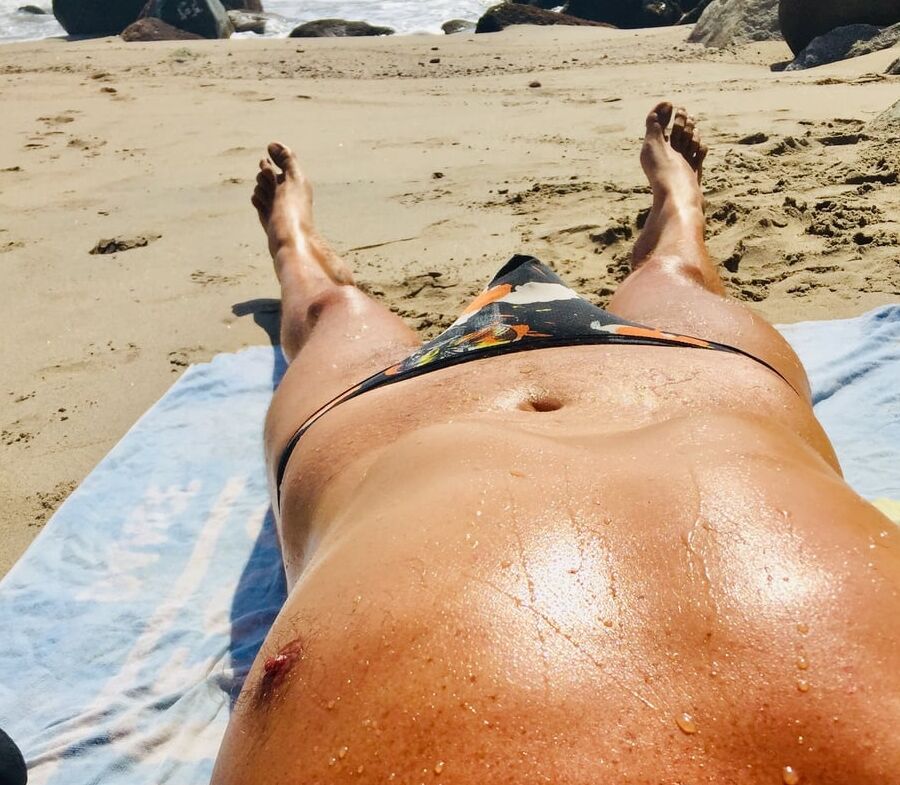 Thong Crossover at the Beach