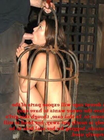 Slaves packaged in their cages