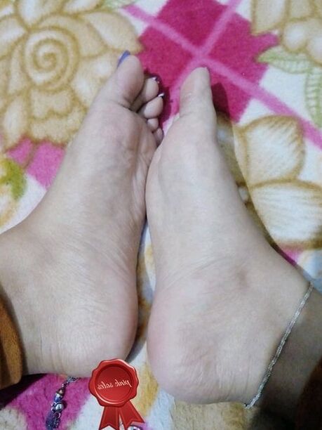 Pink Soles Indian Feet Goddess