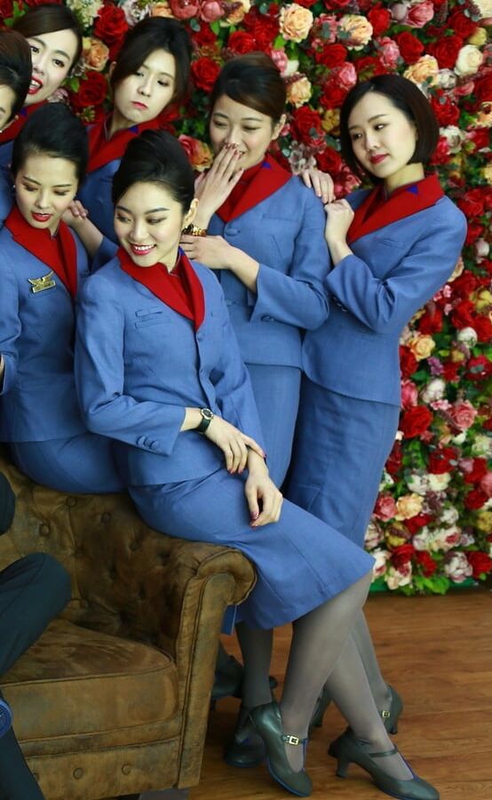 Flight Attendants in Pantyhose - Air China Girls