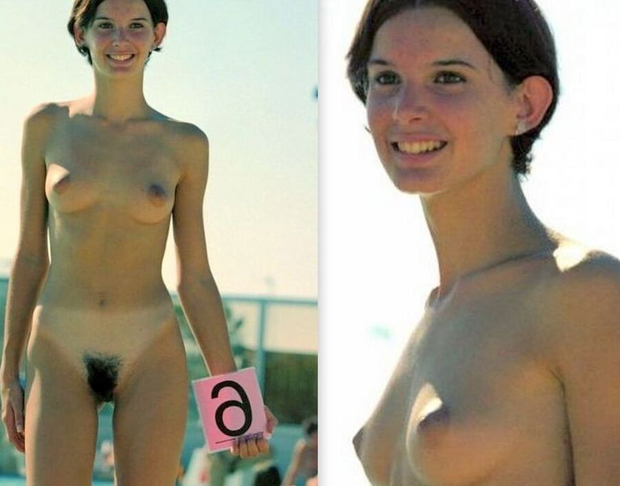 Retro Hairy Nudist Miss of the Fkk Beach