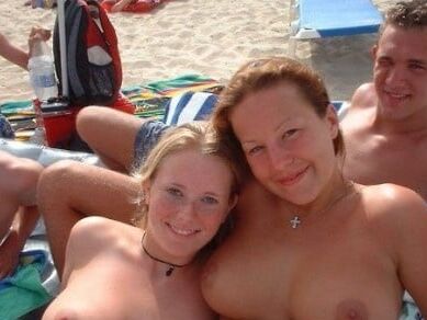 Topless on the beach double