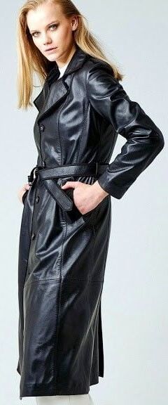 Black Leather Coat - by Redbull
