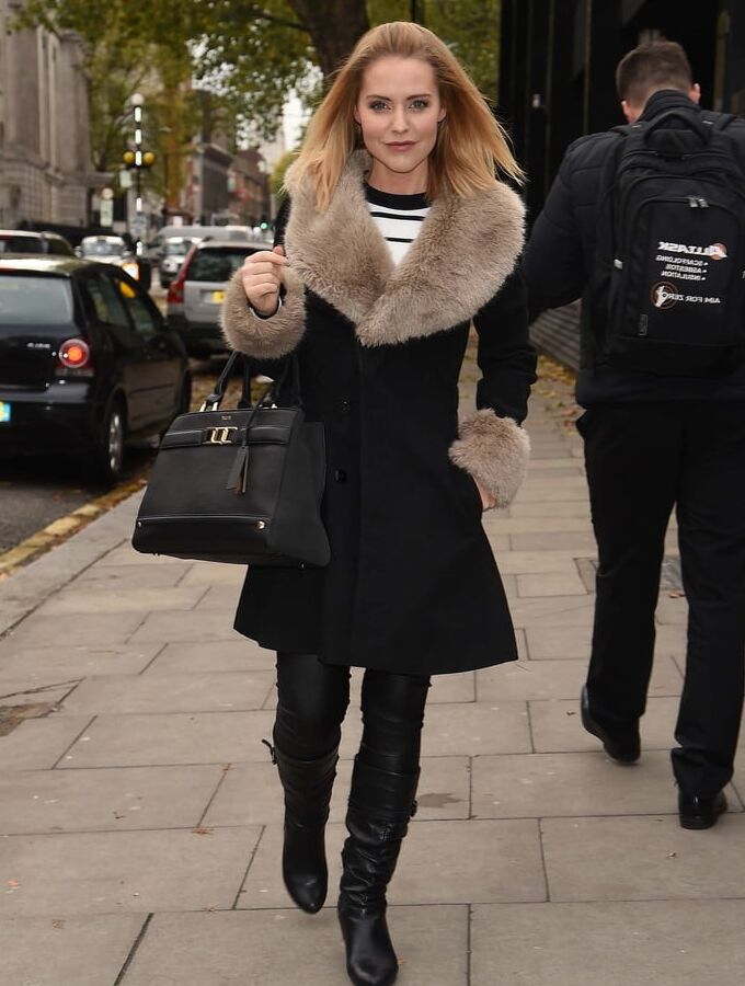 Female Celebrity Boots &amp; Leather - Stephanie Waring