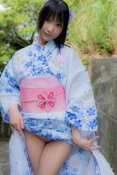 Japanese Kimono or Yukata ladies