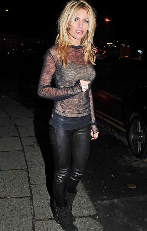 Female Celebrity Boots &amp; Leather - Abbey Clancy