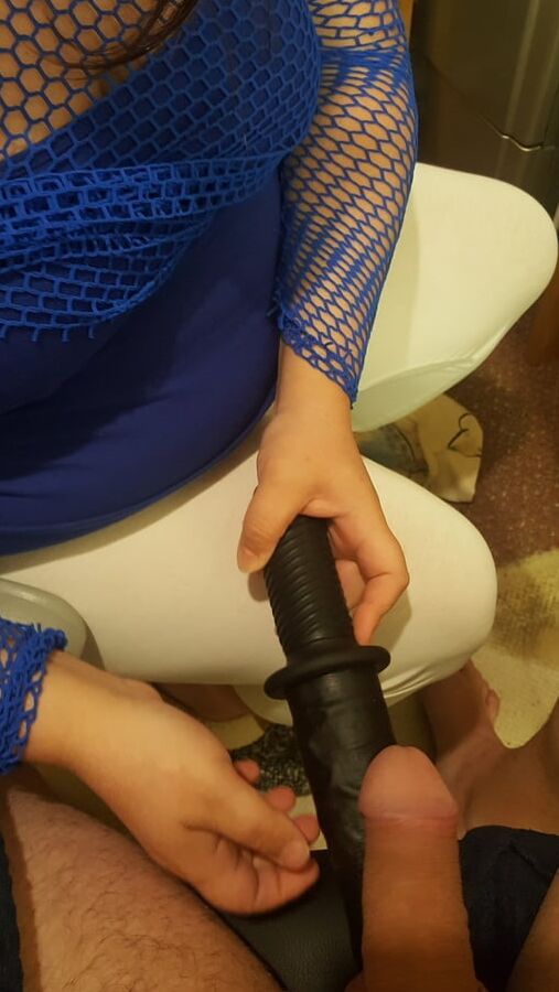 Last night fun BBC Dildo and other toys Part