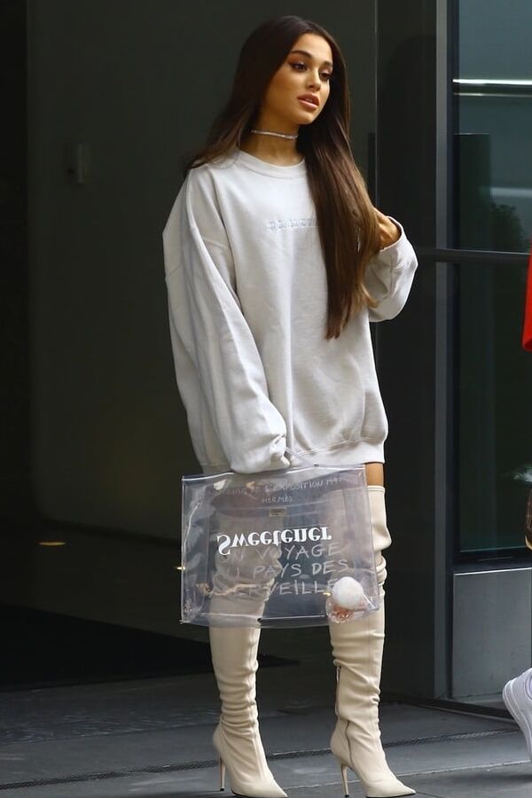 Ariana Grande with Boots Vol