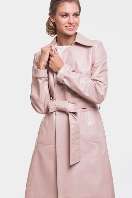 Purple and Pink Leather Coat - by Redbull