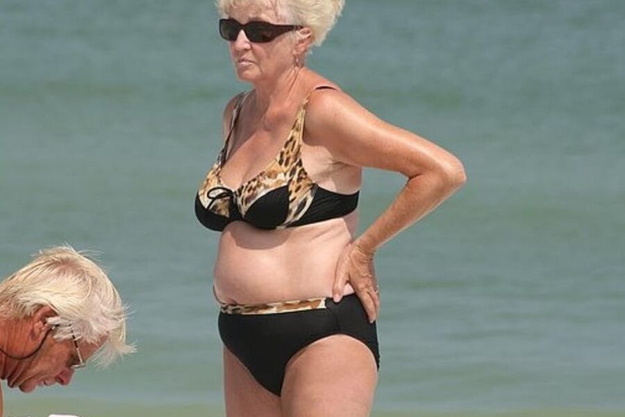 sexy granny in bikini