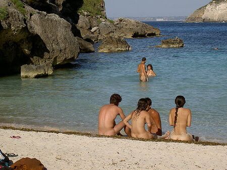 Nude beach scenery