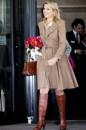 Female Celebrity Boots &amp; Leather - Queen Maxima