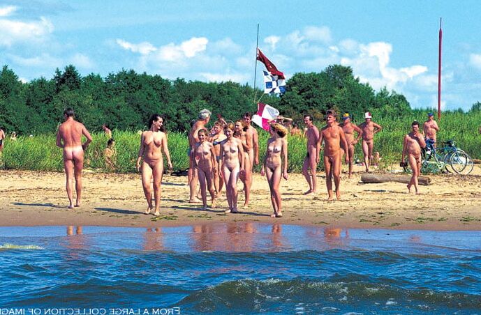 Nude beach scenery