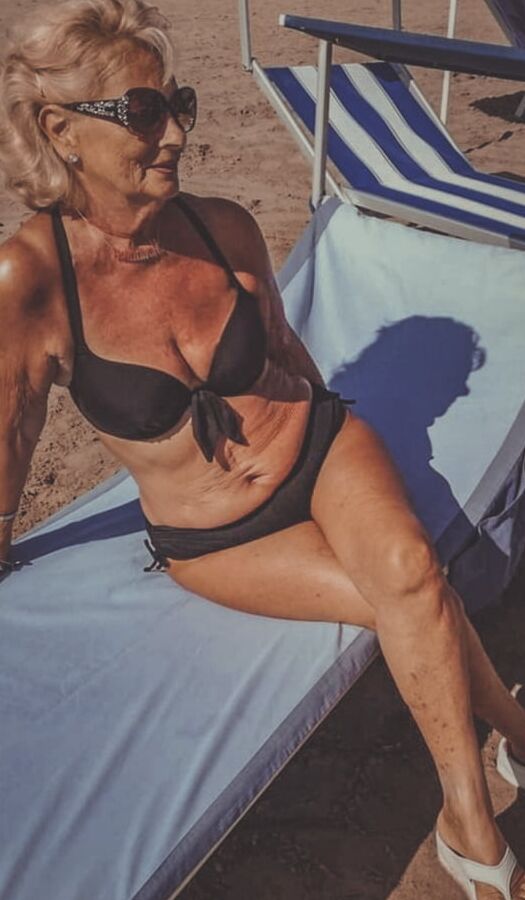 sexy granny in bikini