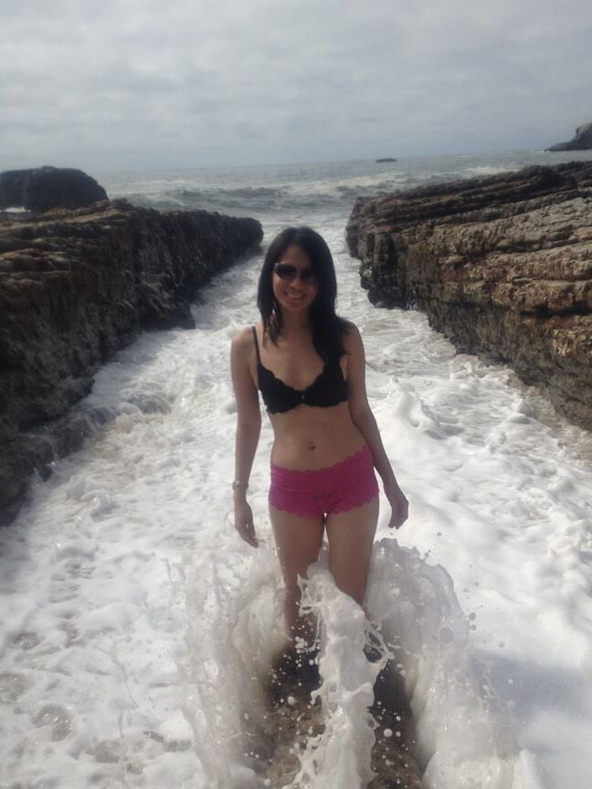 Bikini Hotwife At The Beach