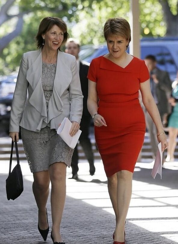 Nicola Sturgeon - Scotland&;s First Minister in Pantyhose