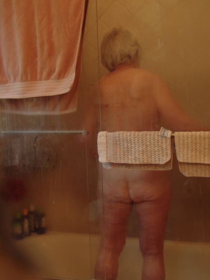 yr old granny Sue bares all in the shower