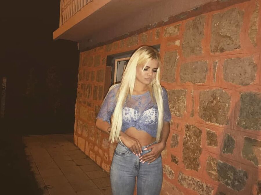 Serbian slut skinny blonde girl Veronika Vojinovic