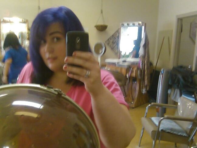 Kassandra Gillis! Beautiful Muscular Purple Hair Beauty!