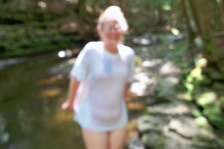Got caught naked at a waterfall