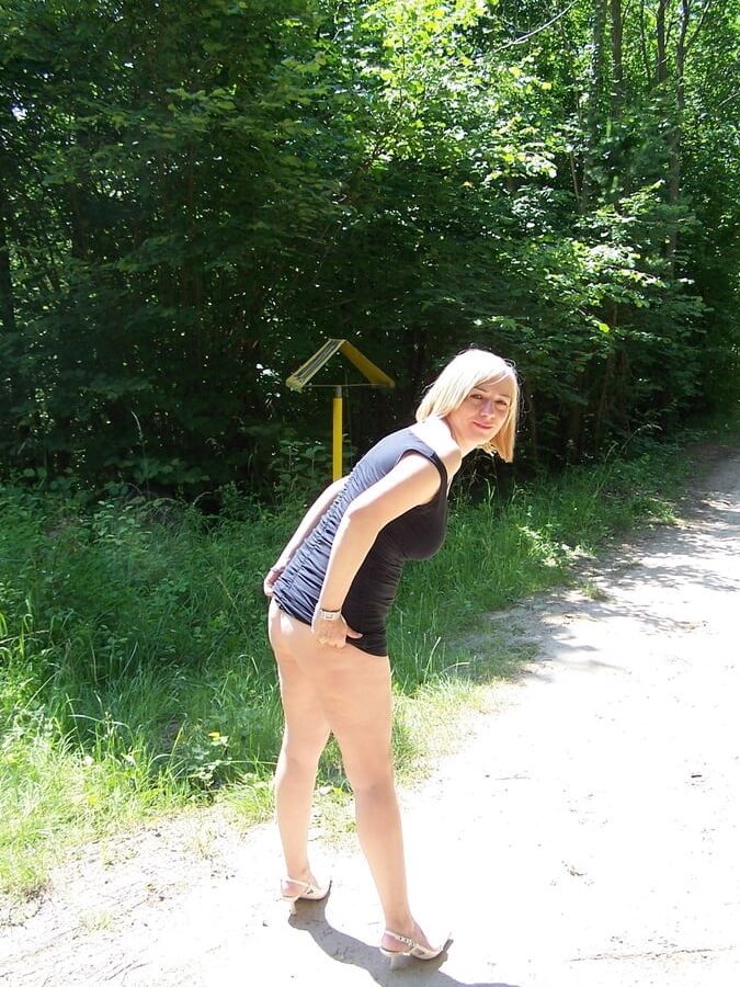 Blond Friend&;s ExWife naked in the Forest