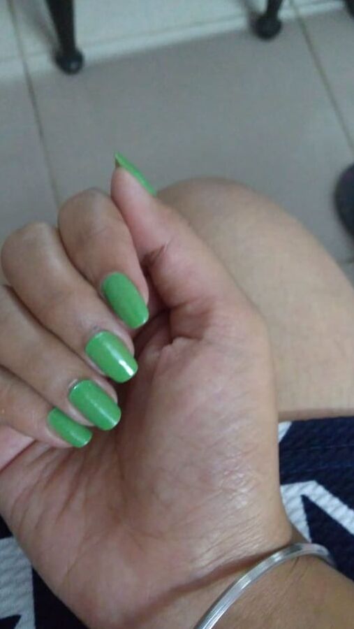 MY WIFE&;S LONG NAILS