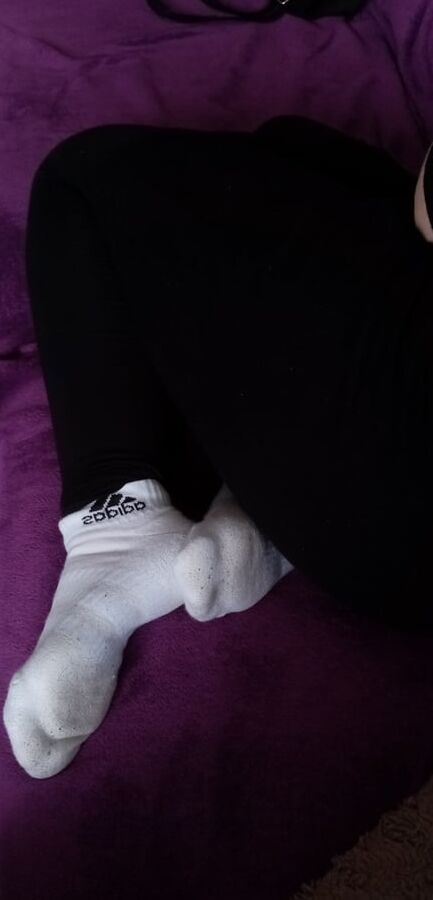 My gf in white socks ( days worn)
