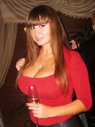 Huge boob ukrainian beauty showing her body in lingerie