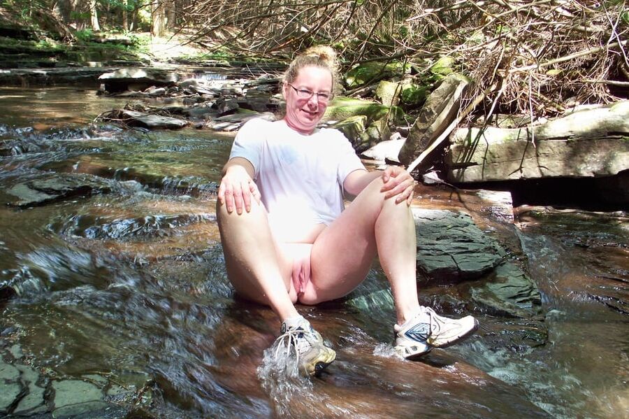 Got caught naked at a waterfall