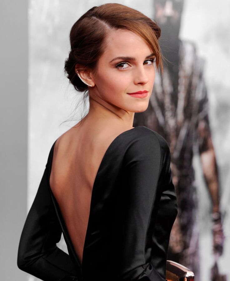 Emma Watson back and shoulders