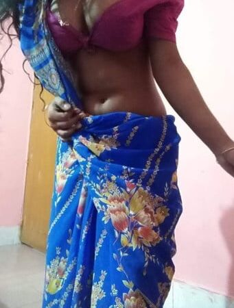 Newly married young desi Indian wife strip tease