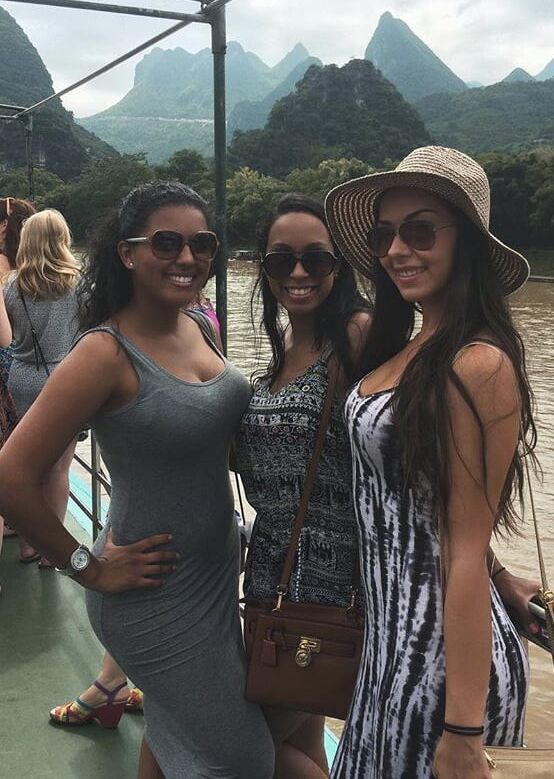 Sexy Black Girl and And White Girl With Perky Boobs
