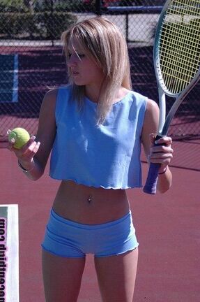 Blonde Tennis Beauty