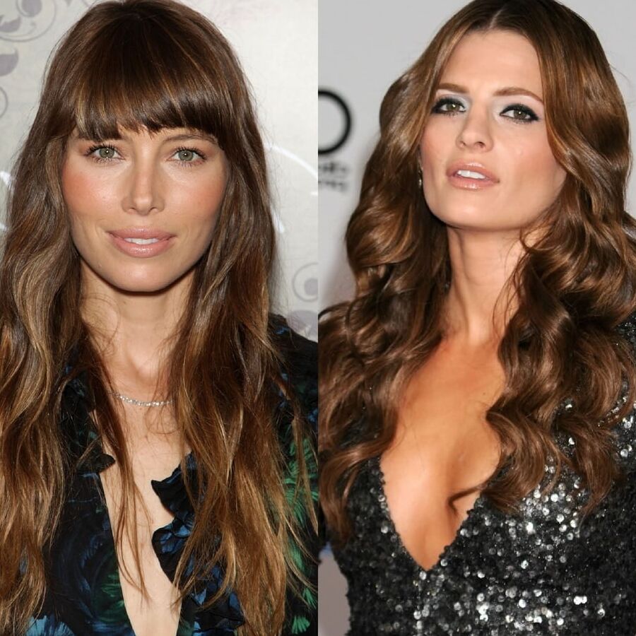 Which one would you fuck Stana Katic or Jessica Biel