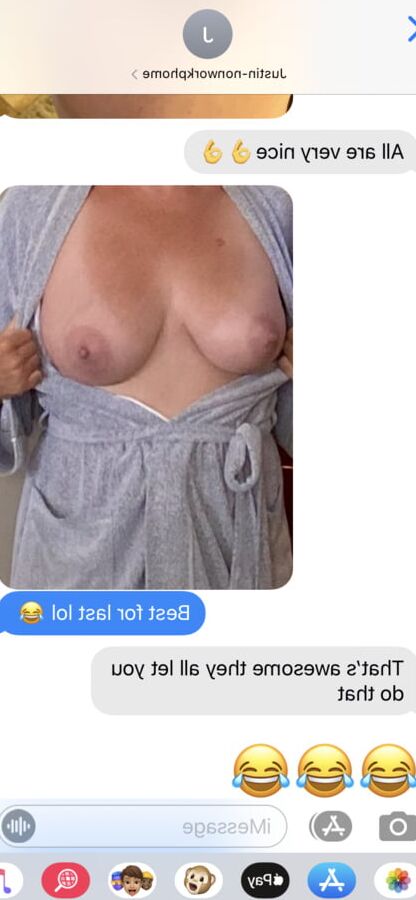 Wife and friends fun texts and pics