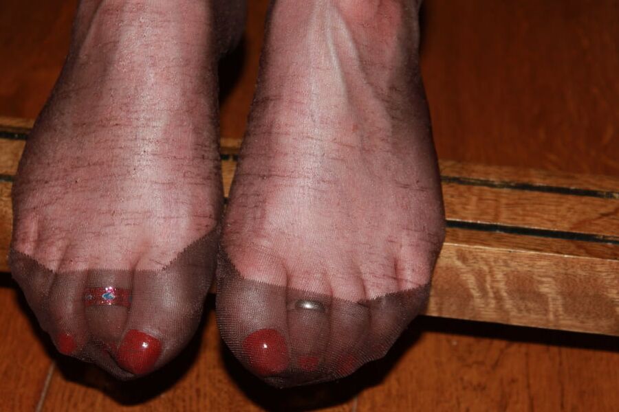 Toes in close up