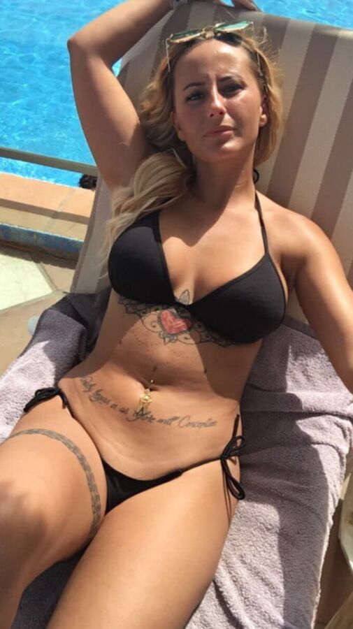 Hot blonde on vacation