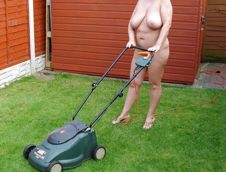 wife in the garden