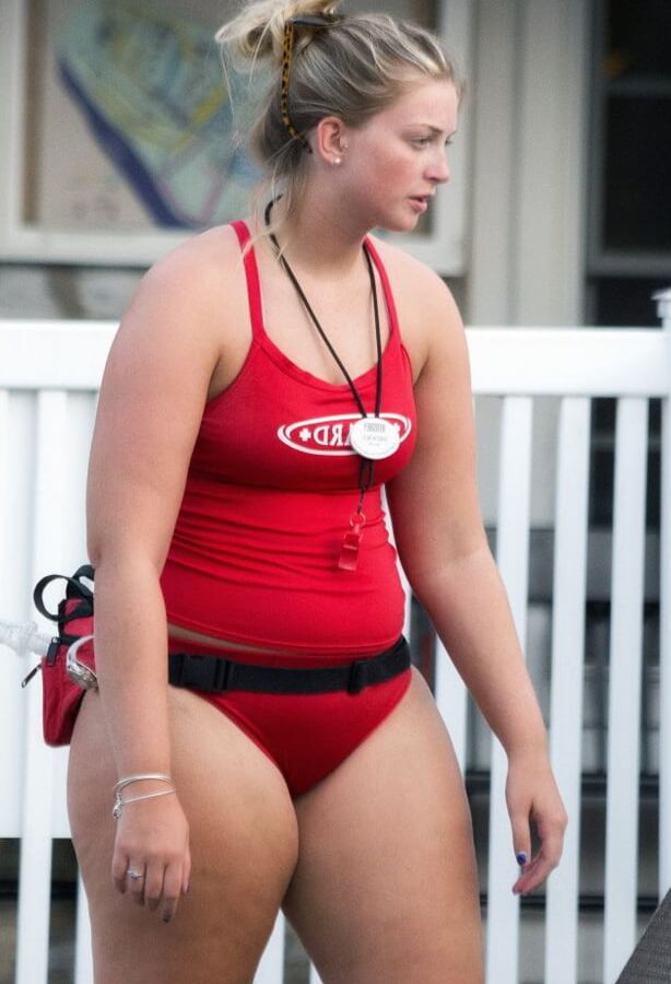 Chubby lifeguard