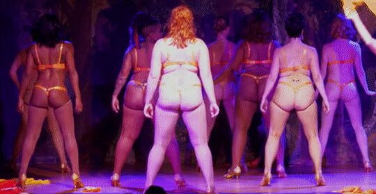 Sexy thong asses of burlesque