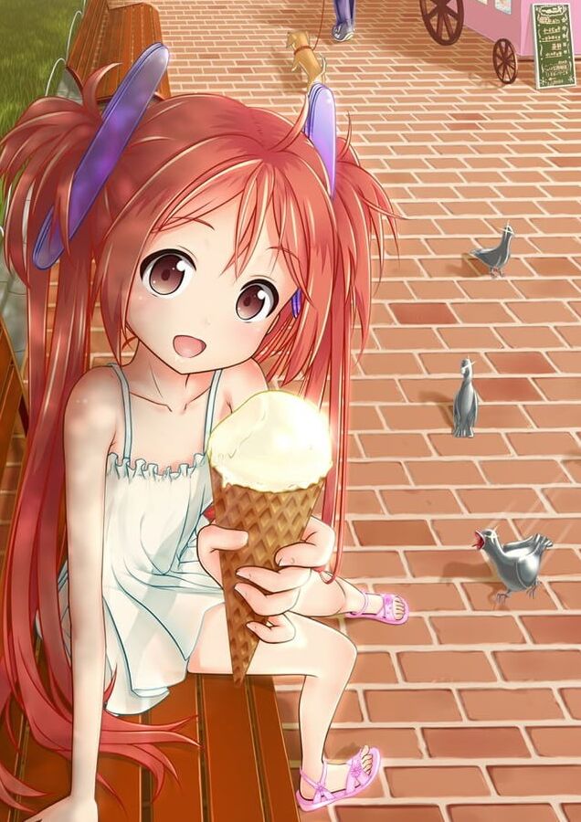 Girls with ice cream