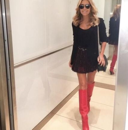 Female Celebrity Boots &amp; Leather - Sylvie Meis