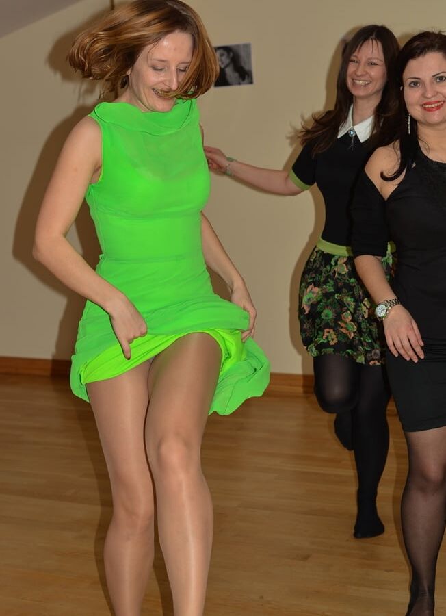 Katya and Friends Party in Pantyhose