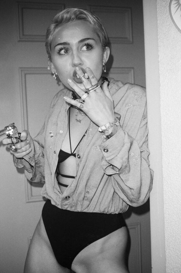 American actress and singer Miley Cyrus