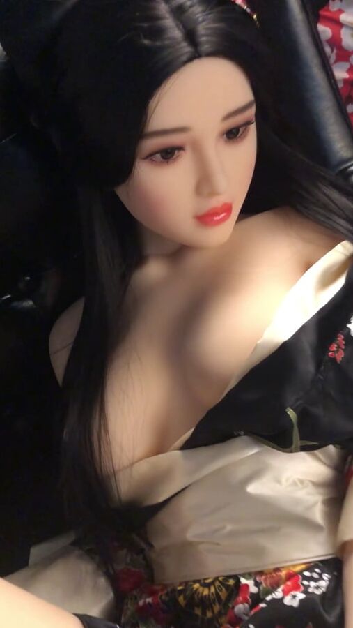 Gorgeous Asian Sex Doll Striptease Before Getting Fucked
