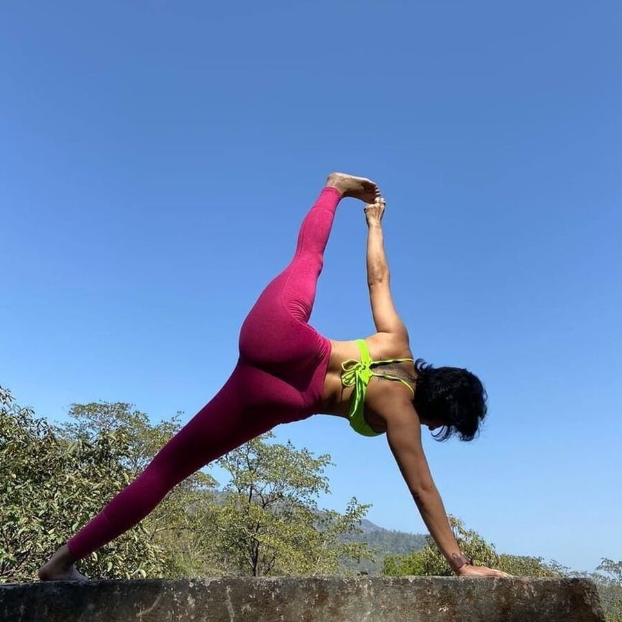 Hot Indian Yoga Trainer Nathasha Noel