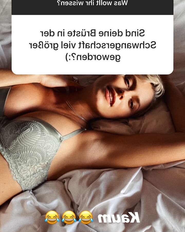 Lena Gercke pregnancy boobs ()