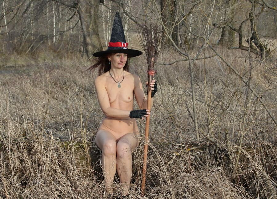 Nude Witch on nature