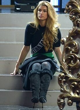 Female Celebrity Boots &amp; Leather - Amy Willerton
